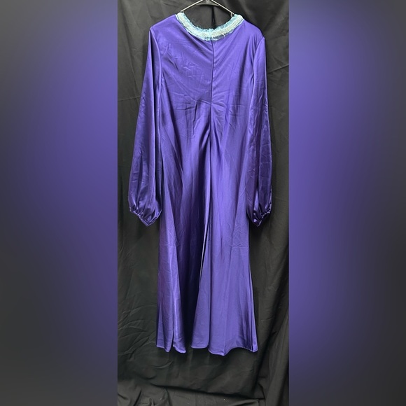 Mac Duggal Purple Long Sleeve Dress - Picture 5 of 6